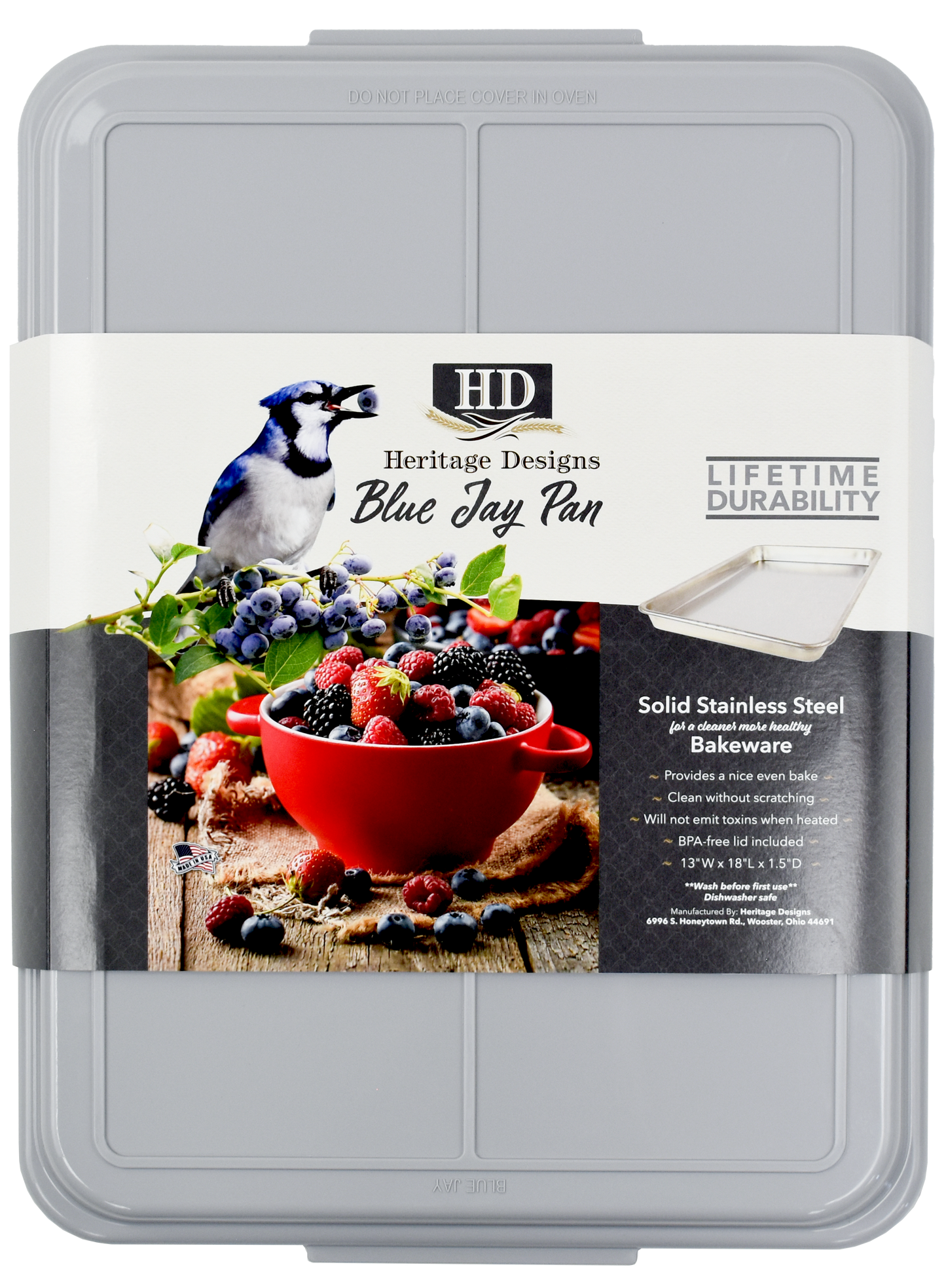 Blue Jay Baking Pan - Solid Stainless-Steel