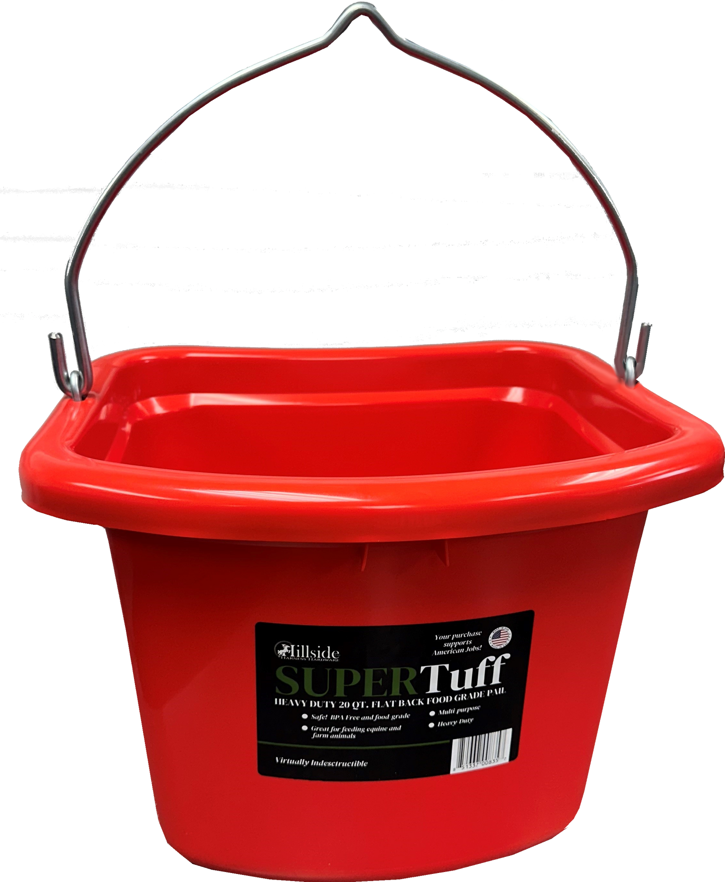 SuperTuff Flat Back Bucket - 20Qt