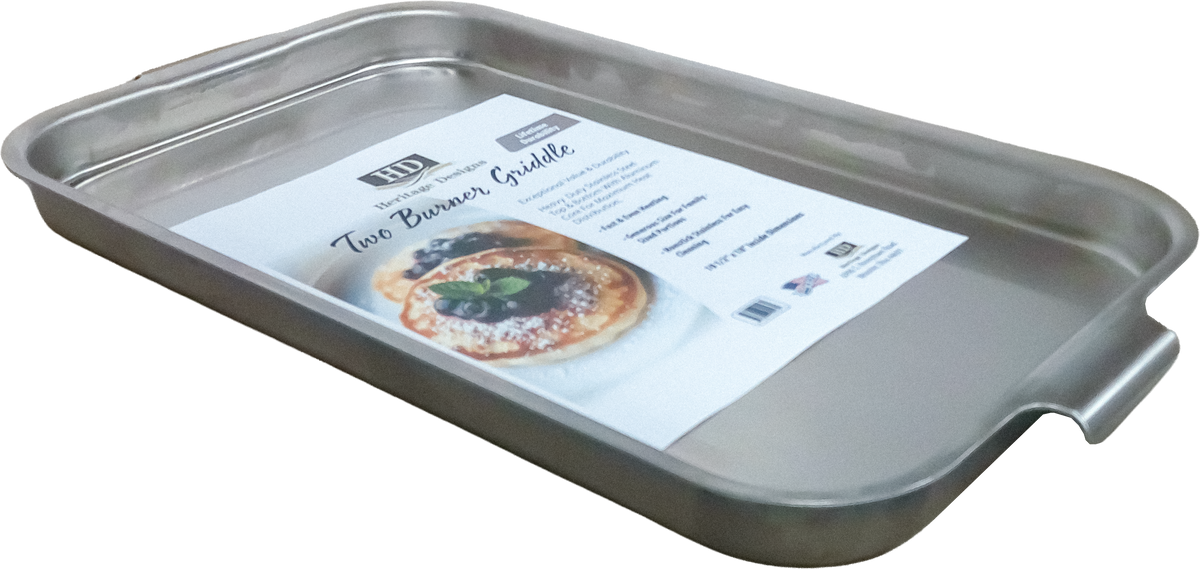 Stainless-Steel Double Burner Griddle