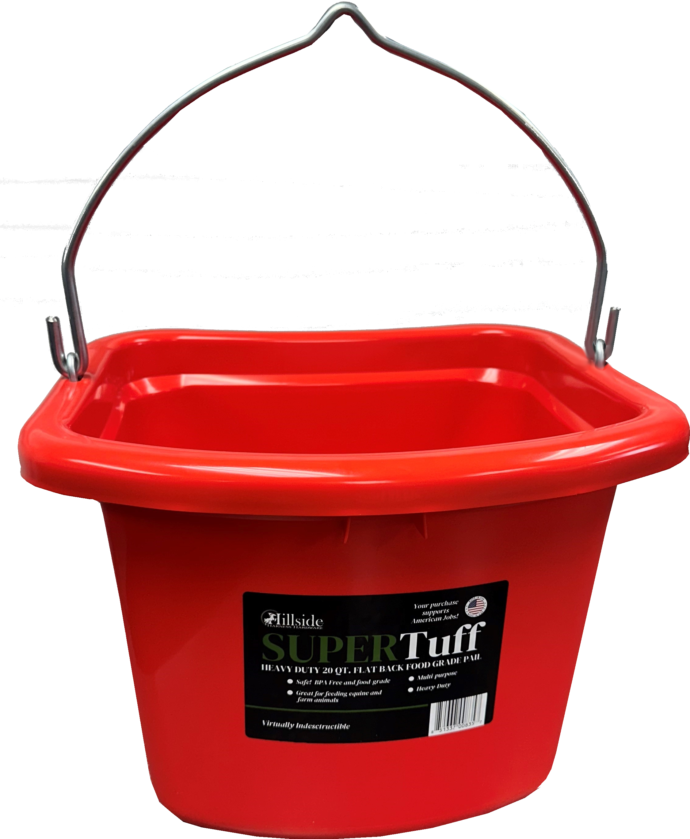 SuperTuff Flat Back Bucket - 20Qt | Quality Plastics